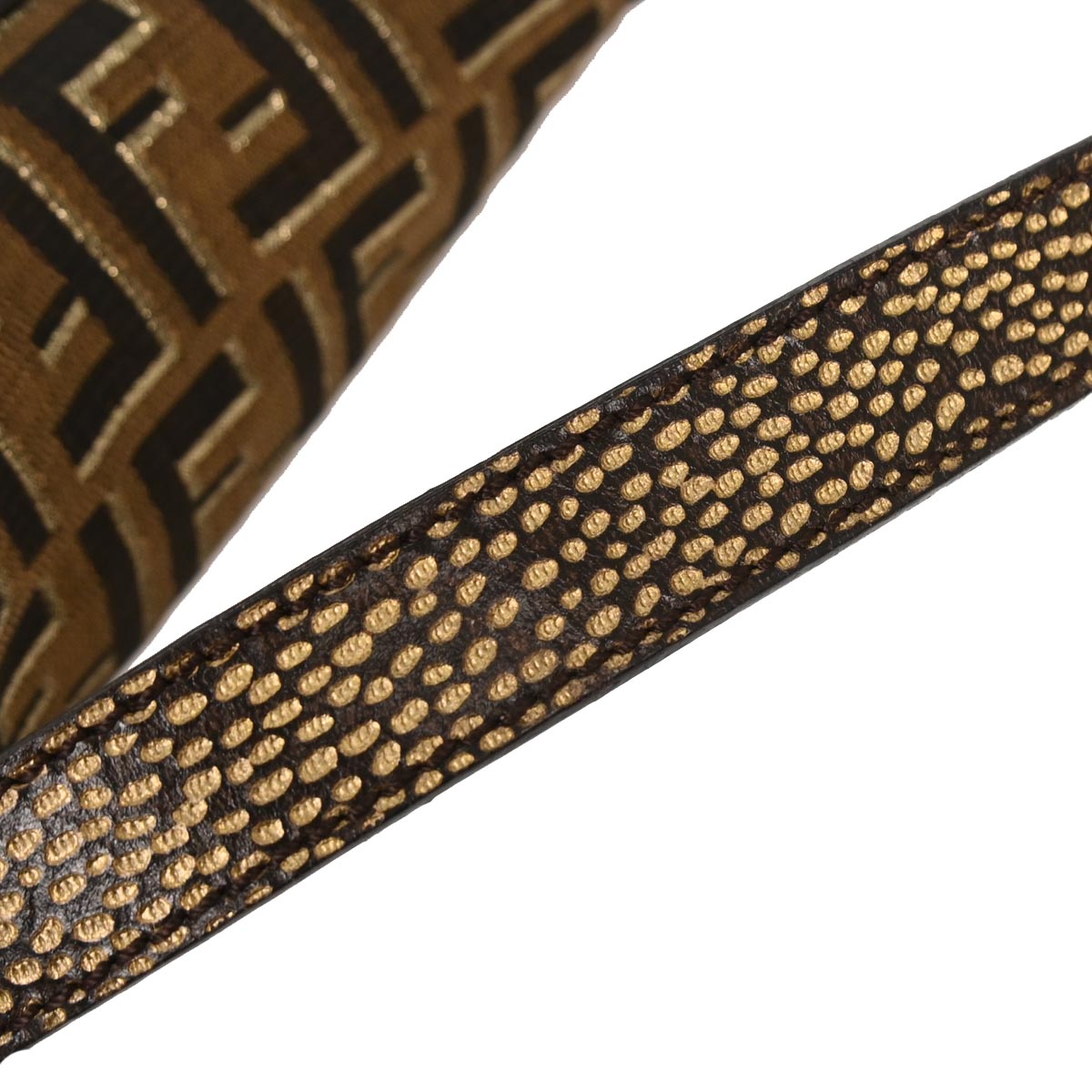 Fendi Brown Canvas Zucca Baguette Handbag