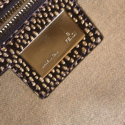 Fendi Brown Canvas Zucca Baguette Handbag