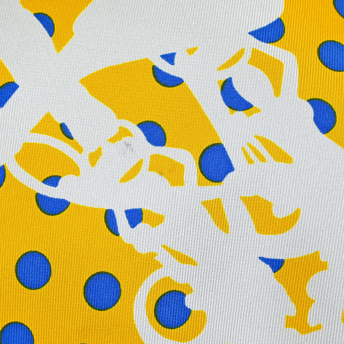 Hermes Yellow Silk Silky City 33 Shoulder Bag