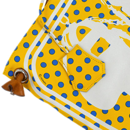 Hermes Yellow Silk Silky City 33 Shoulder Bag