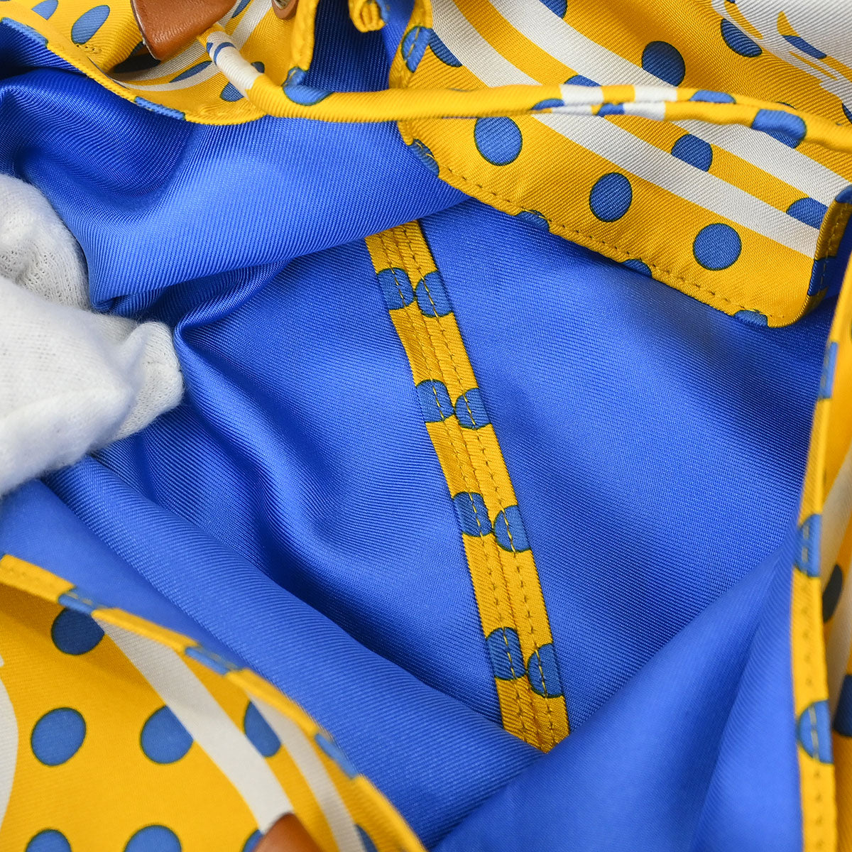 Hermes Yellow Silk Silky City 33 Shoulder Bag