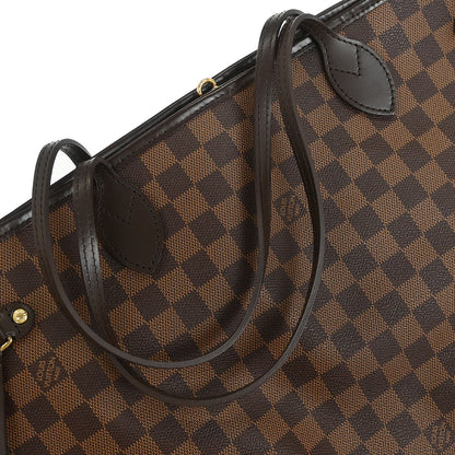 Louis Vuitton Damier Neverfull MM Shoulder Tote Bag N51105