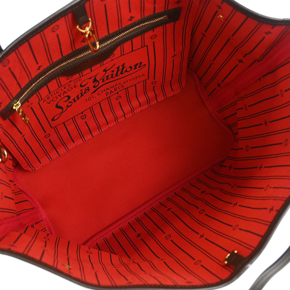 Louis Vuitton Damier Neverfull MM Shoulder Tote Bag N51105