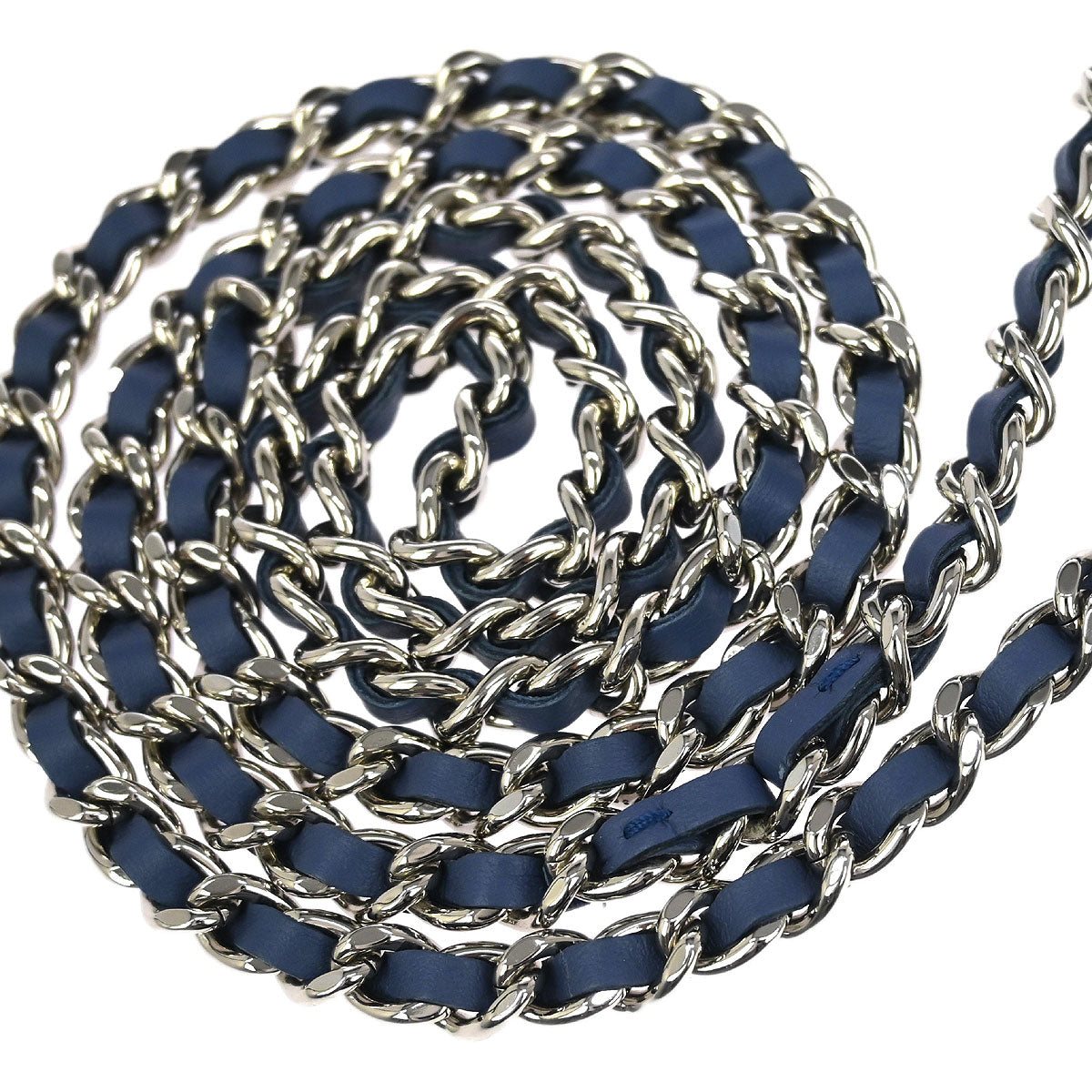 Chanel Blue Denim Camellia WOC Wallet on Chain Bag