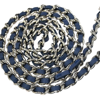 Chanel Blue Denim Camellia WOC Wallet on Chain Bag