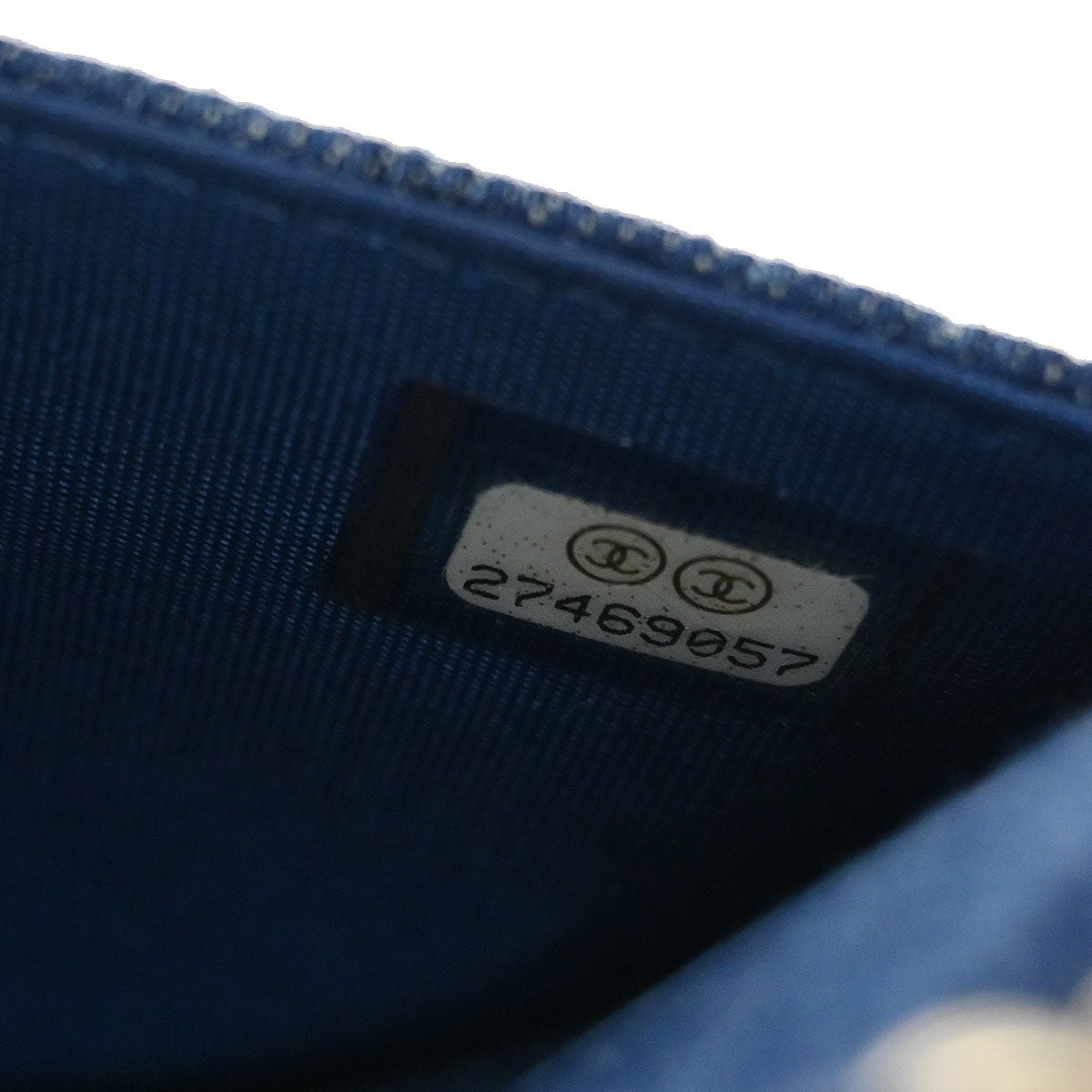 Chanel Blue Denim Camellia WOC Wallet on Chain Bag