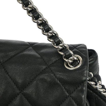 Chanel Black Calfskin Chain Around Shoulder Bag