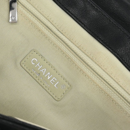 Chanel Black Calfskin Chain Around Shoulder Bag