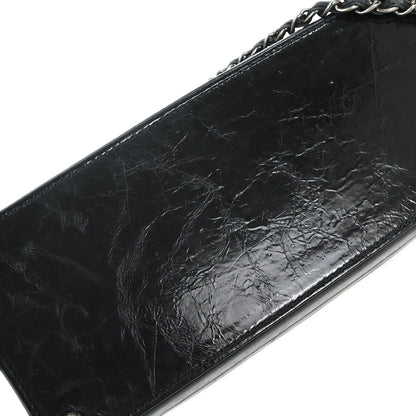 Chanel Black Calfskin Shoulder Bag