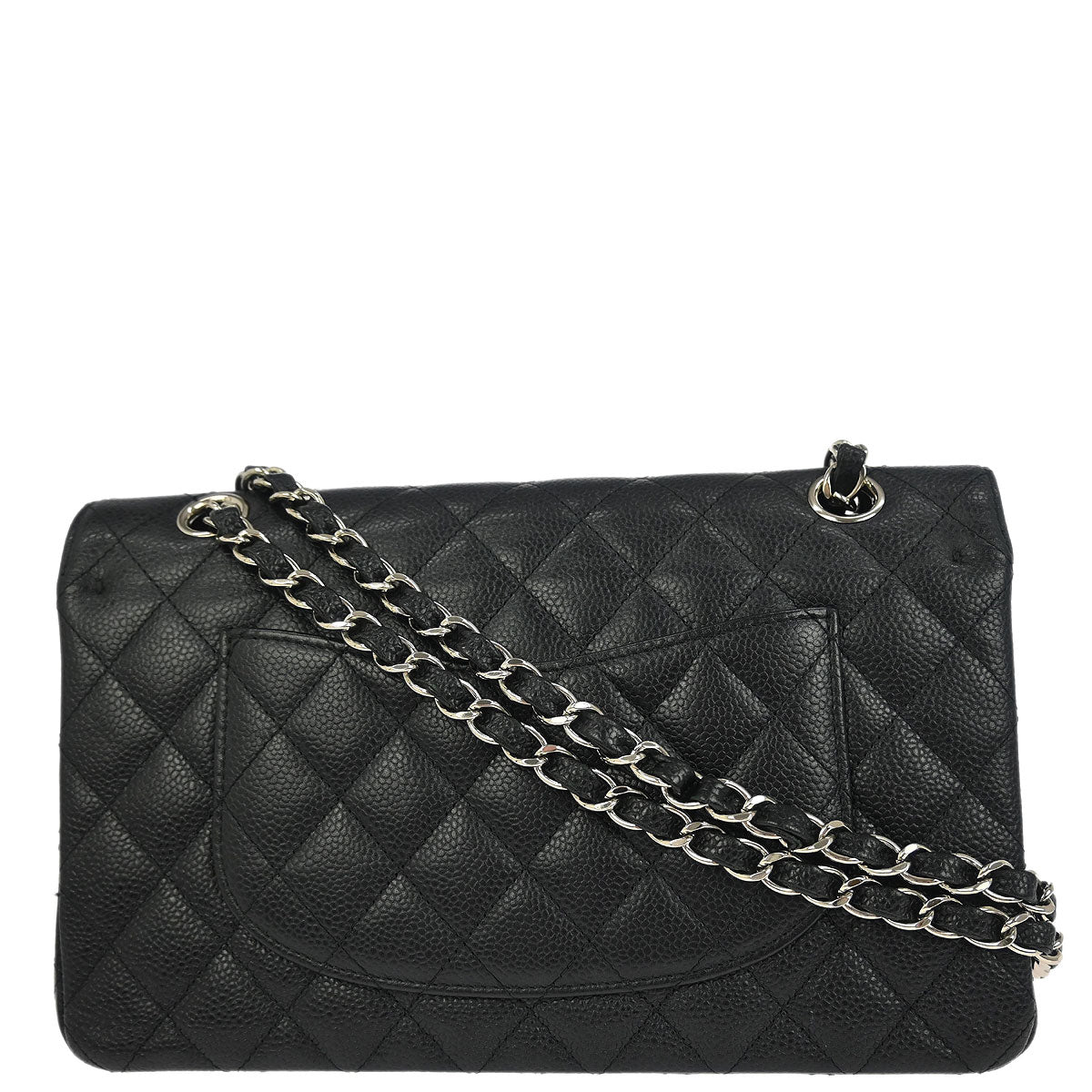 Chanel Black Caviar Medium Classic Double Flap Shoulder Bag