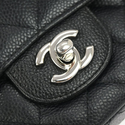 Chanel Black Caviar Medium Classic Double Flap Shoulder Bag