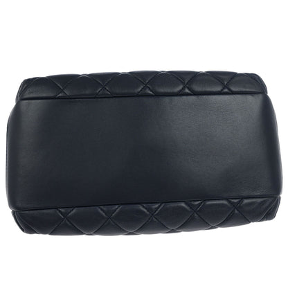 Chanel Navy Lambskin Trendy CC Bowling Bag