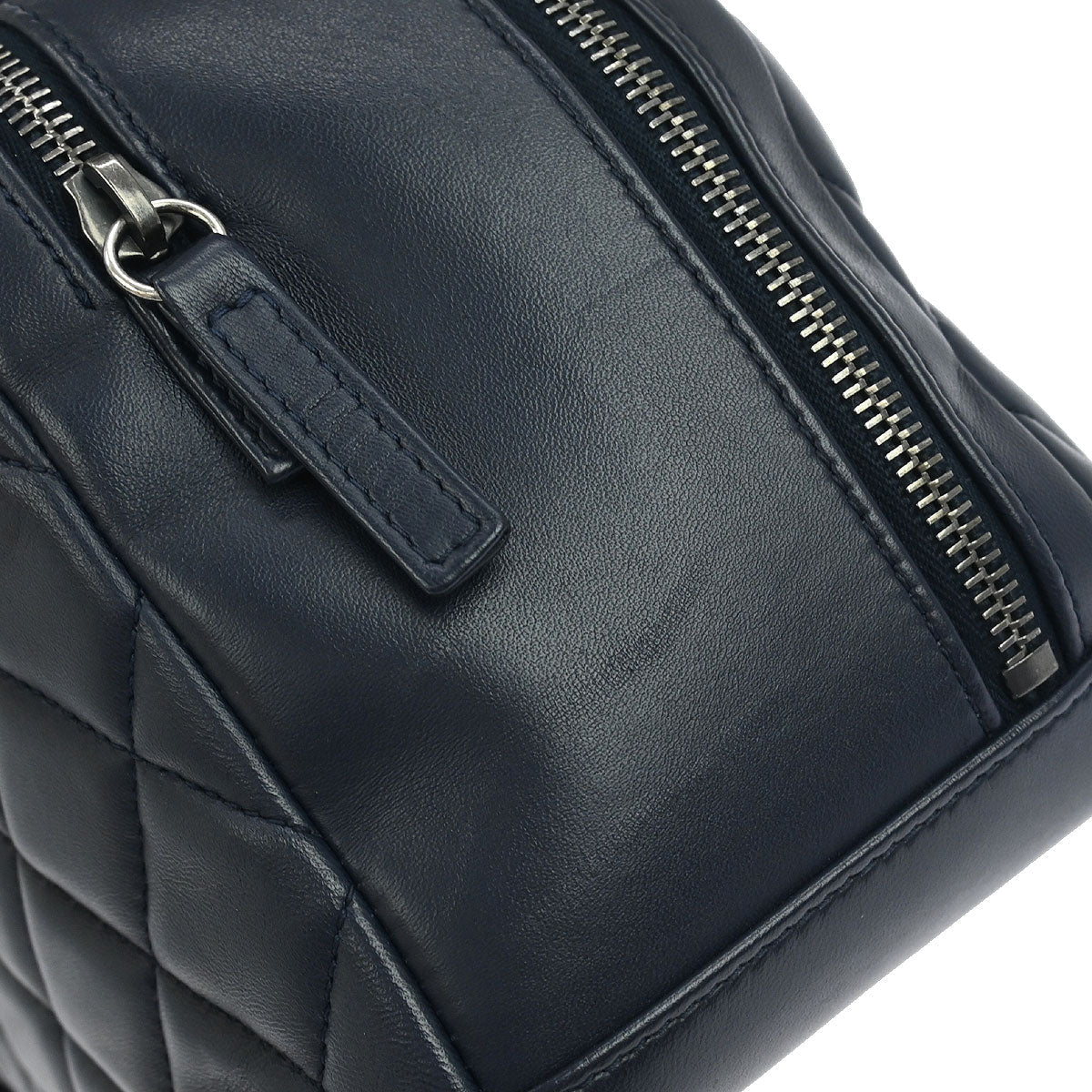 Chanel Navy Lambskin Trendy CC Bowling Bag