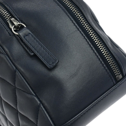 Chanel Navy Lambskin Trendy CC Bowling Bag