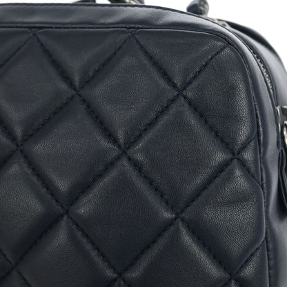 Chanel Navy Lambskin Trendy CC Bowling Bag