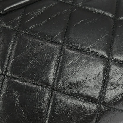 Chanel Black Calfskin Coco Pleats Clutch Crossbody Bag