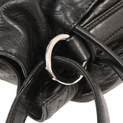 Loewe Black Lambskin Flamenco Shoulder Bag