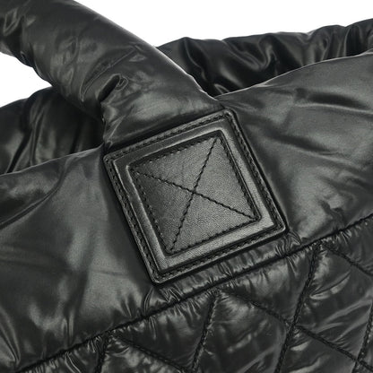 Chanel Black Nylon Calfskin Coco Cocoon Tote Bag