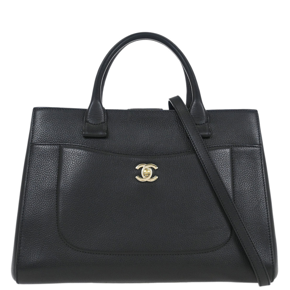 Chanel Black Calfksin Neo Executive Tote