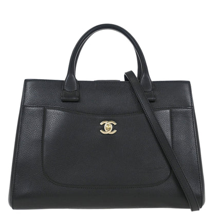 Chanel Black Calfksin Neo Executive Tote