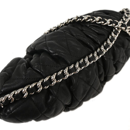 Chanel Black Calfskin Chain Around Shoulder Bag