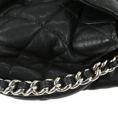 Chanel Black Calfskin Chain Around Shoulder Bag