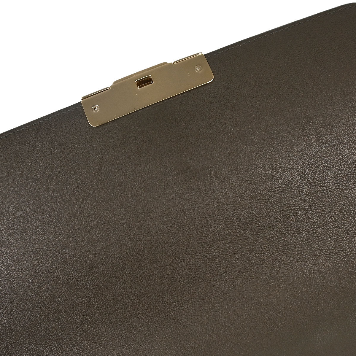 Chanel Brown Calfskin Label Click Flap Bag