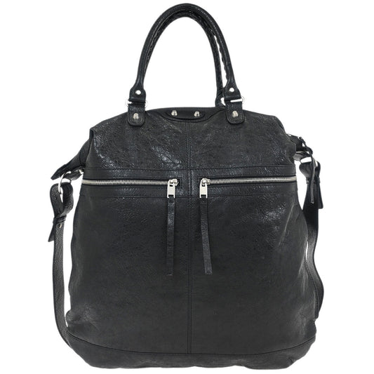 Balenciaga Black Lambskin Classic Square Handbag