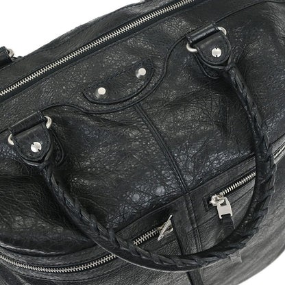 Balenciaga Black Lambskin Classic Square Handbag