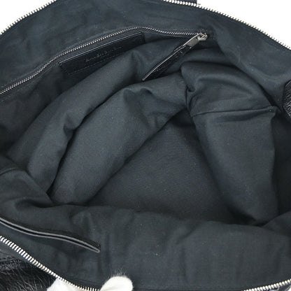 Balenciaga Black Lambskin Classic Square Handbag