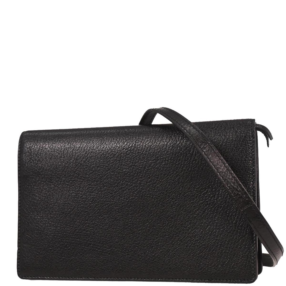 Balenciaga Black Metallic Edge WOC Wallet On Chain