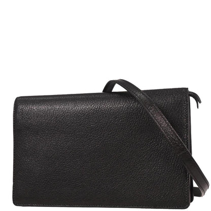 Balenciaga Black Metallic Edge WOC Wallet On Chain