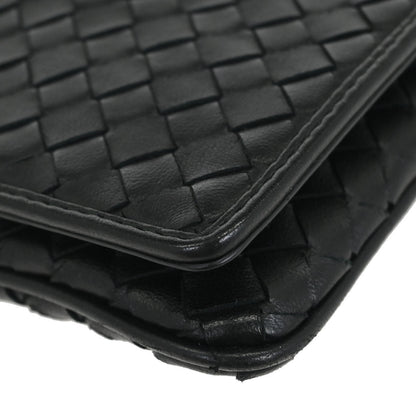 Bottega Veneta Black Intrecciato Shoulder Bag