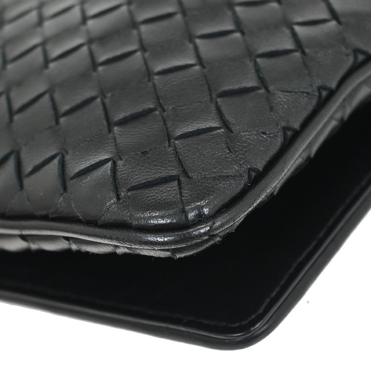 Bottega Veneta Black Intrecciato Shoulder Bag