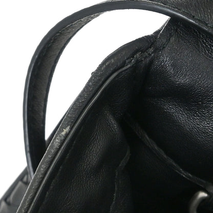 Bottega Veneta Black Intrecciato Shoulder Bag
