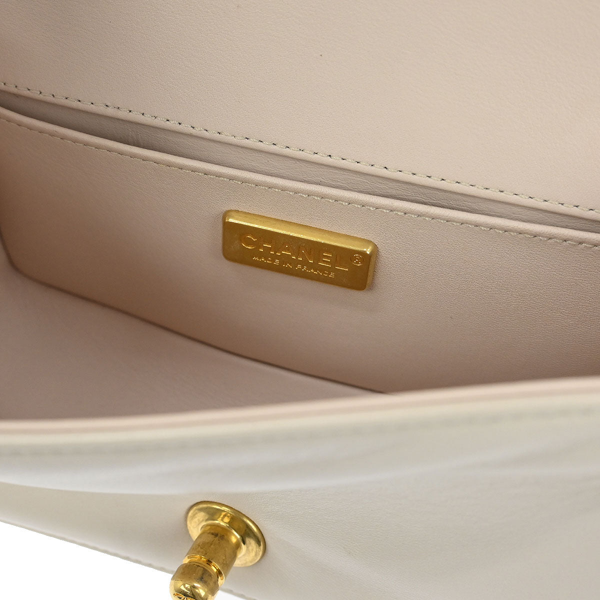 Boy Chanel Light Pink Fur Lambskin Small Chain Shoulder Bag