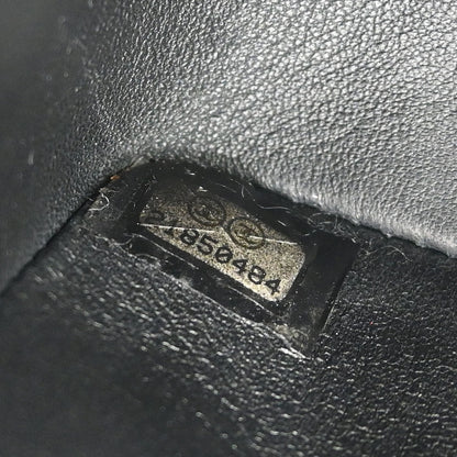 Boy Chanel Black Fur Lambskin Medium Shoulder Bag