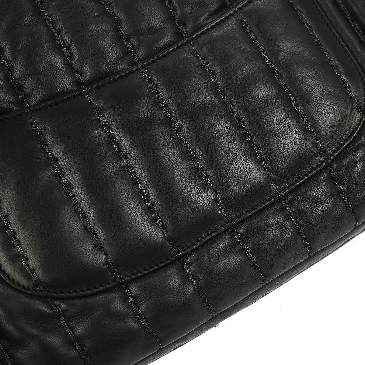 Chanel Black Lambskin Mademoiselle Jumbo Flap Bag