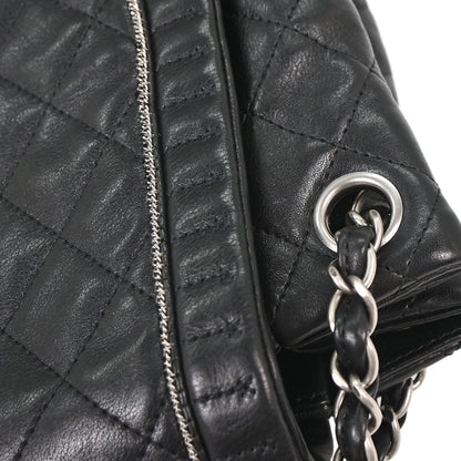 Chanel Black Calfskin Istanbul Accordion Flap Bag