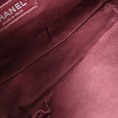 Chanel Black Calfskin Istanbul Accordion Flap Bag