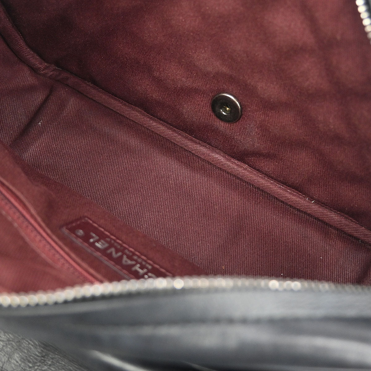 Chanel Black Lambskin Easy Flap Bag