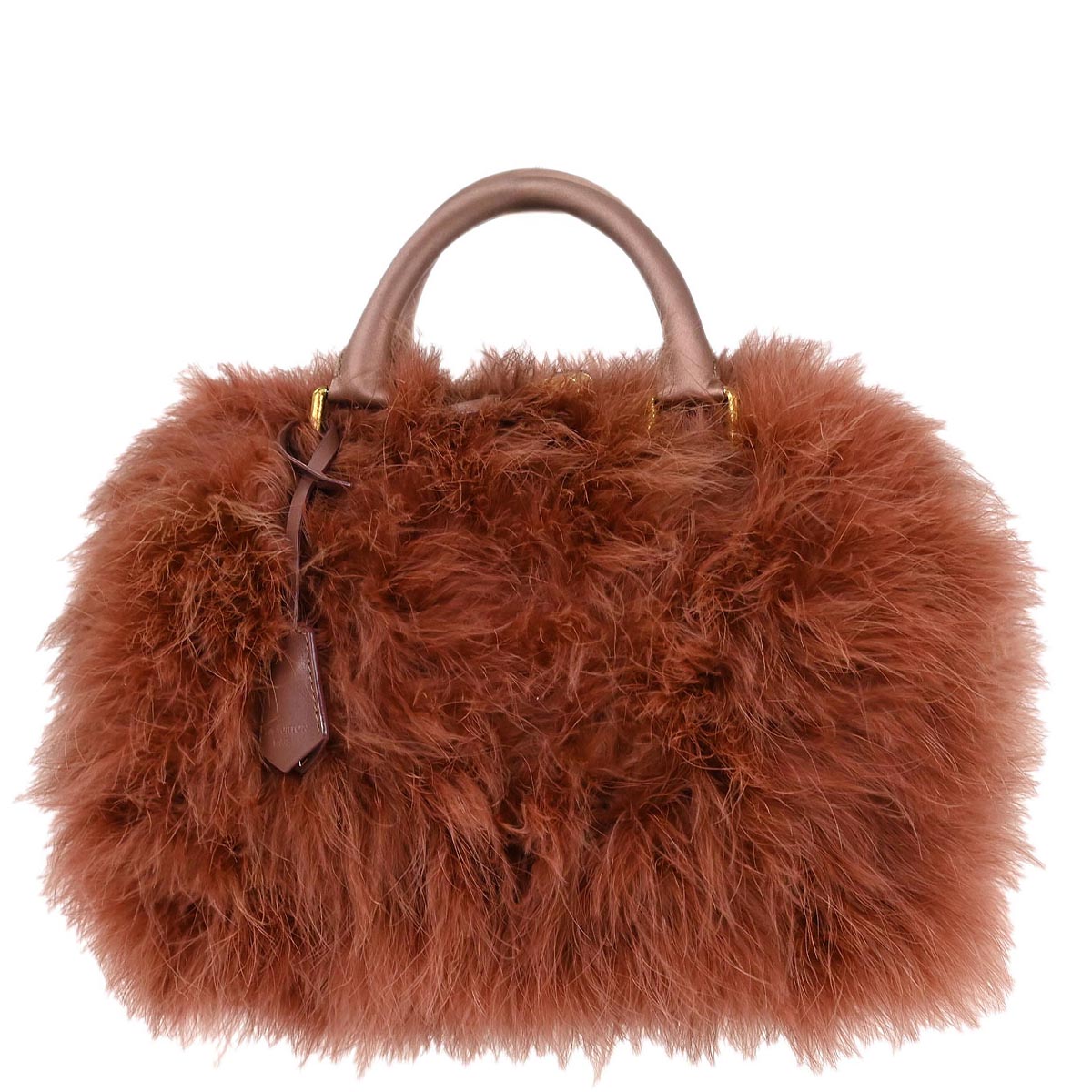 Louis Vuitton * Pink Fur Speedy 25 Handbag