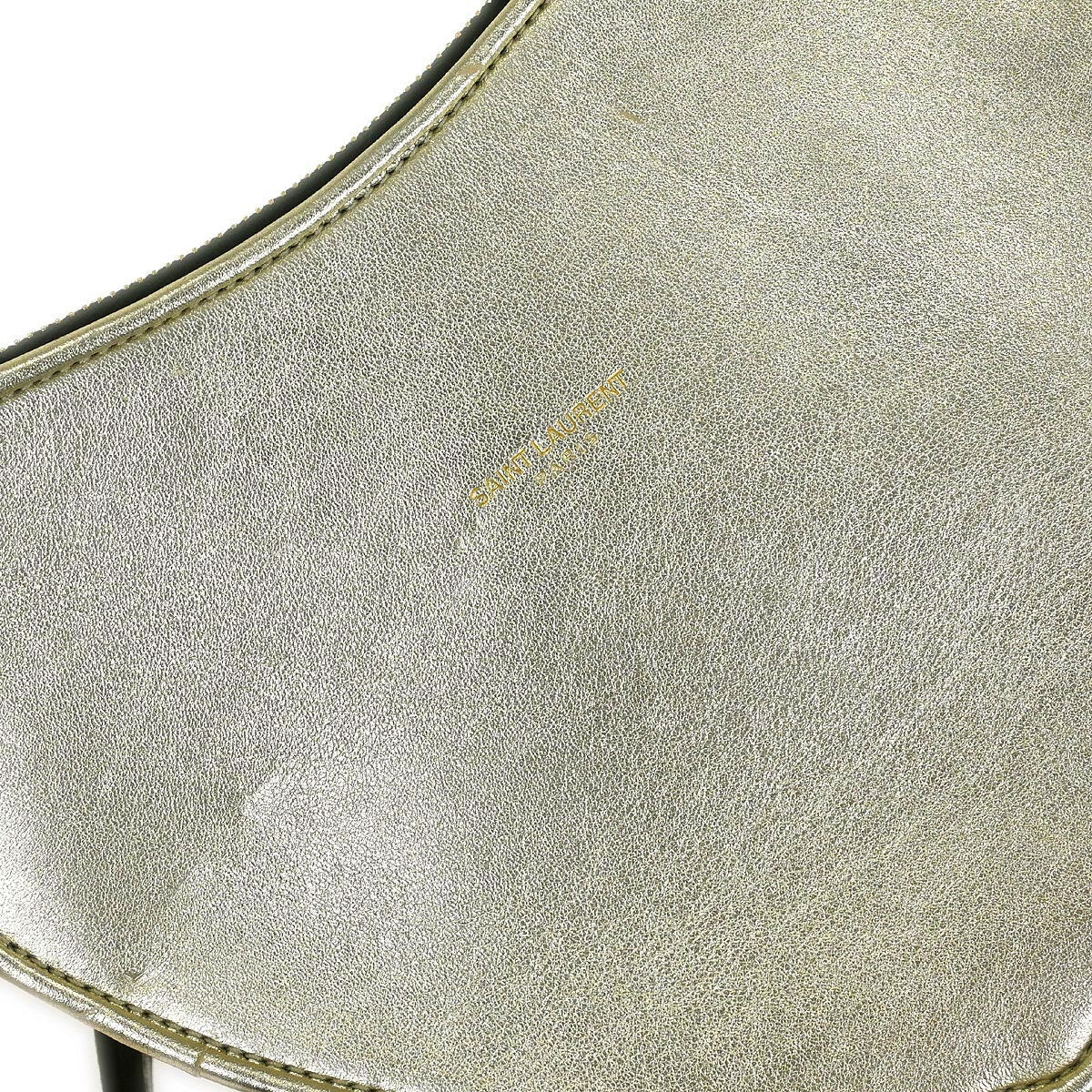 Saint Laurent Gold Love Heart Shoulder Bag