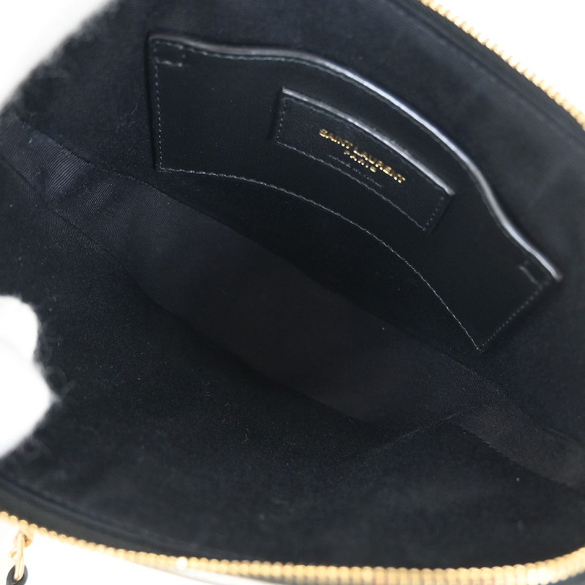 Saint Laurent Gold Love Heart Shoulder Bag