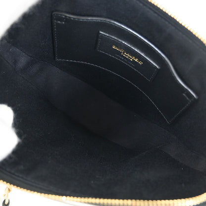 Saint Laurent Gold Love Heart Shoulder Bag