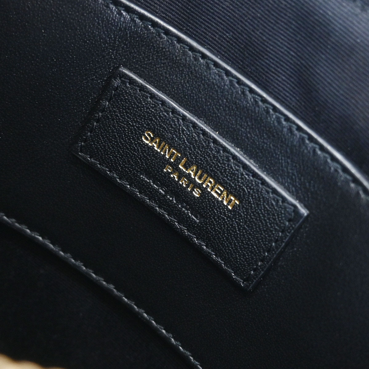 Saint Laurent Gold Love Heart Shoulder Bag