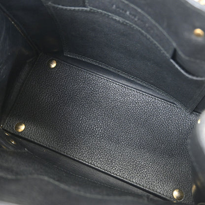 Balenciaga Black Metallic Edge Papier Mini Tote Bag