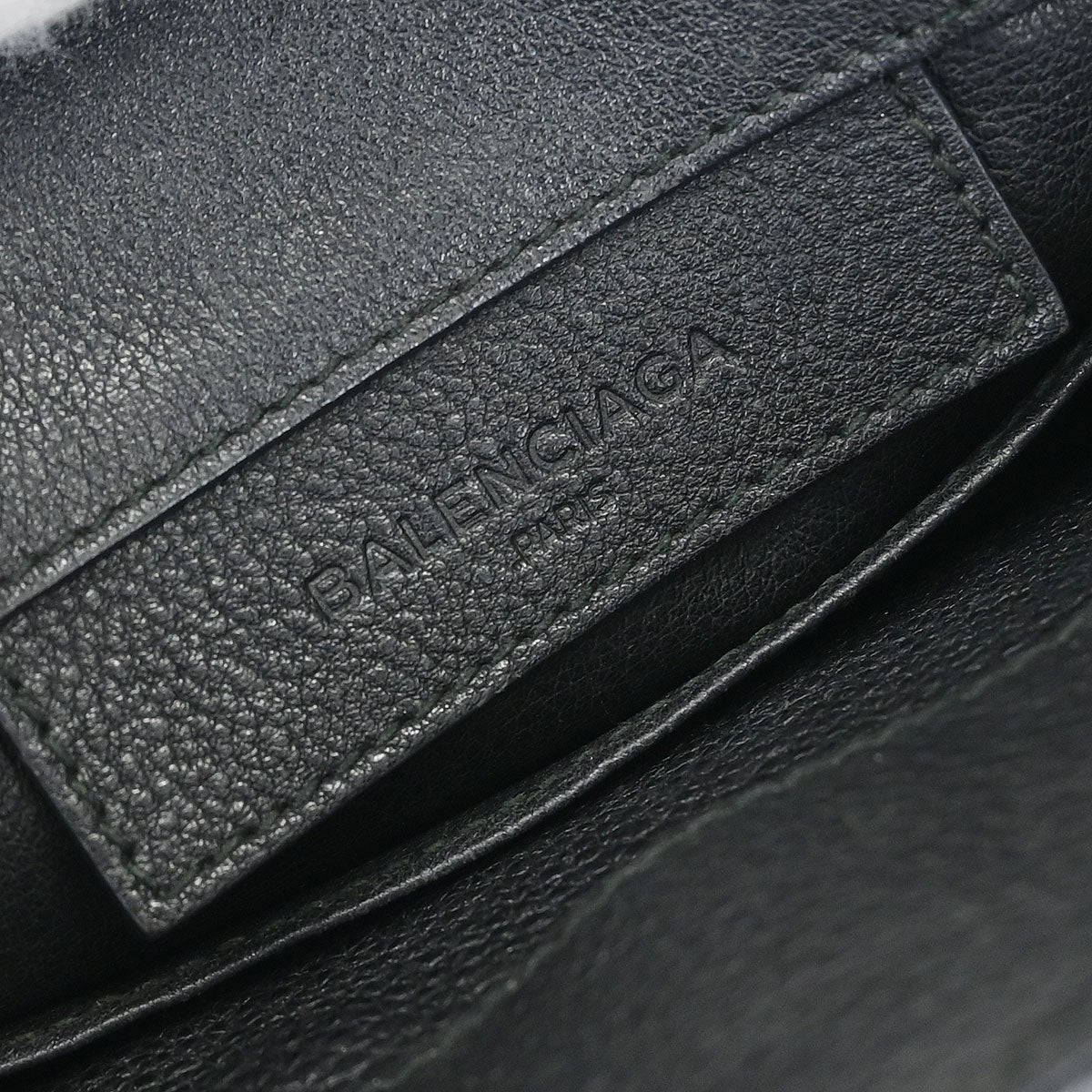 Balenciaga Black Metallic Edge Papier Mini Tote Bag