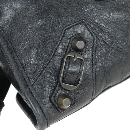 Balenciaga Black Classic Mini City 2way Shoulder Handbag