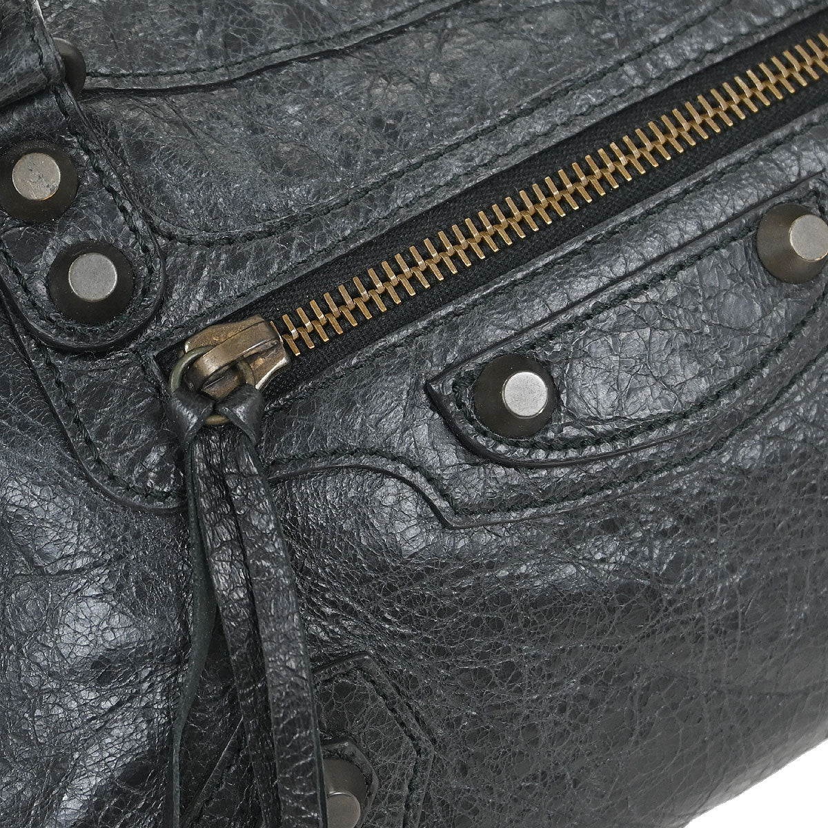 Balenciaga Black Classic Mini City 2way Shoulder Handbag